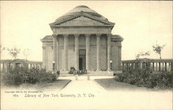 Library of New York University Postcard
