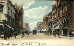 Main Street Looking North Postcard