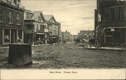 Main Street Putnam, CT Postcard Postcard