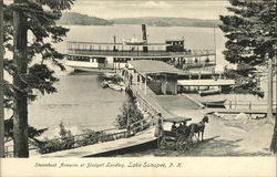 Steamboat Armenia at Blodgett Landing Newbury, NH Postcard Postcard