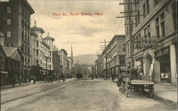 Main Street North Adams, MA Postcard Postcard