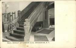 Monday Afternoon Club - Hall Postcard