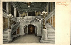 Lobby of Security Building Postcard