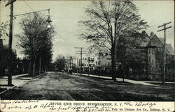 River Side Drive Binghamton, NY Postcard Postcard