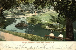 Electric Fountain, Casino Park Union, NY Postcard Postcard