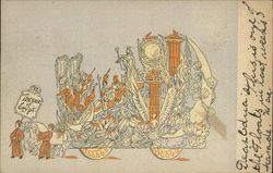 Throne of Egypt Parade Float Postcard