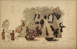 The Abode Of The Spirit Parade Float Postcard