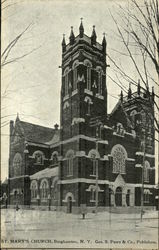 St. Mary's Church Binghamton, NY Postcard Postcard