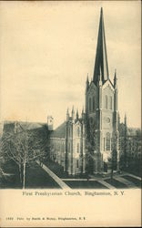 First Presbyterian Church Binghamton, NY Postcard Postcard