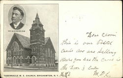 Tabernacle M. E. Church Binghamton, NY Postcard Postcard