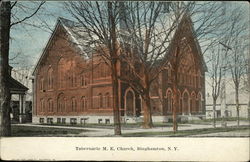 Tabernacle M. E. Church Binghamton, NY Postcard Postcard