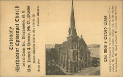 Centenary Methodist Episcopal Church Binghamton, NY Postcard Postcard
