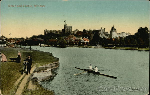 River and Castle Windsor England Berkshire
