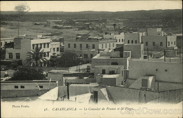 French Consulate and Beach Casablanca Morocco Africa