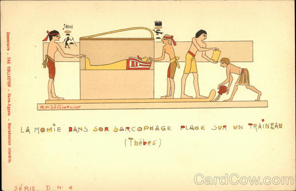 The Mummy In Its Sarcophagus Thebes Egypt Africa