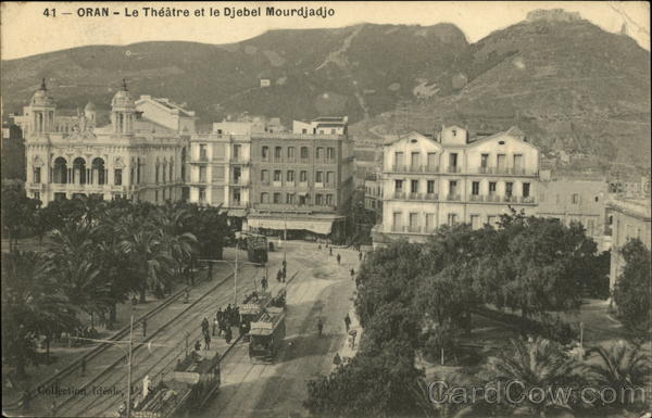Le Théâtre et le Djebel Mourdjadjo Oran Algeria Africa