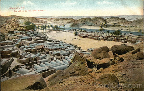 Assouan. La vallée du Nil près Mohatta Aswan Egypt