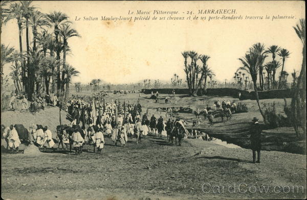 A Sultan And His Retinue In Marrakech Marrakesh Morocco