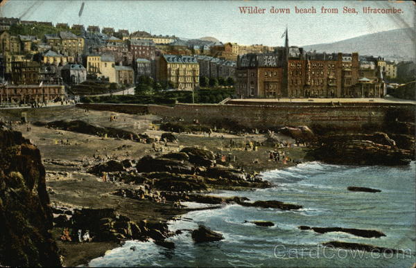 Wilder down beach from Sea Ilfracombe England