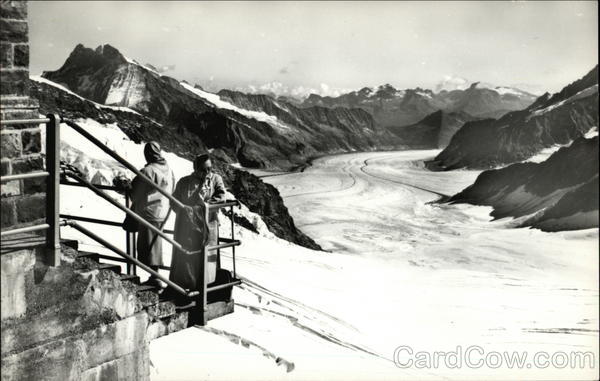 Jungfraujoch, 3544 m, and the Great Aletsch Glacier Valais Switzerland