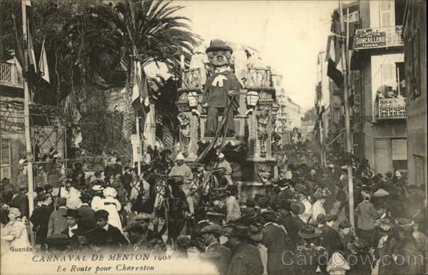 Carnival 1908 Menton France