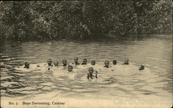Boys Swimming Calabar Nigeria Africa