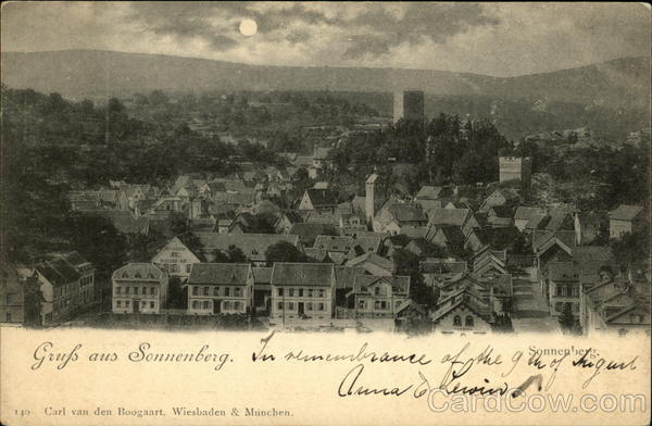 View over Town Sonnenberg Germany