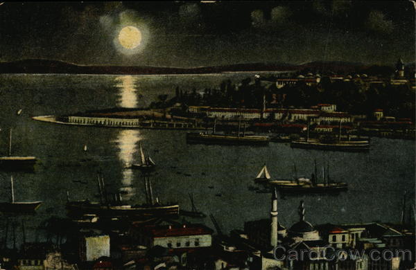 Constantinople. Pointe du Sérail Istanbul Turkey Greece, Turkey, Balkan States