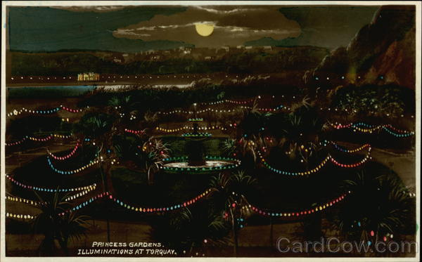 Princess Gardens Illuminations Torquay England Devon