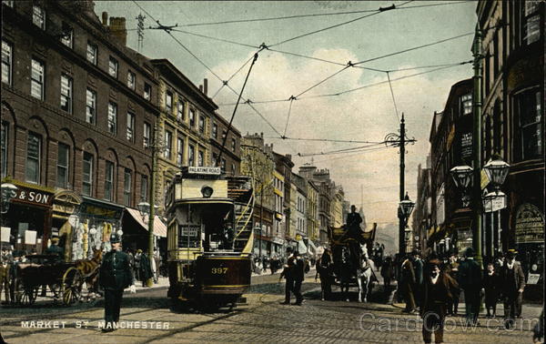 Market Street Manchester England Greater Manchester