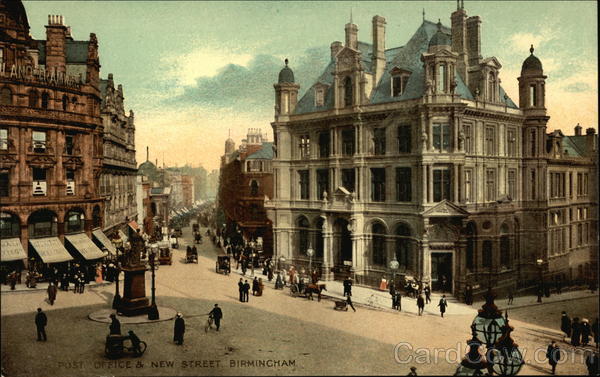 Post Office and New Street Birmingham England Warwickshire