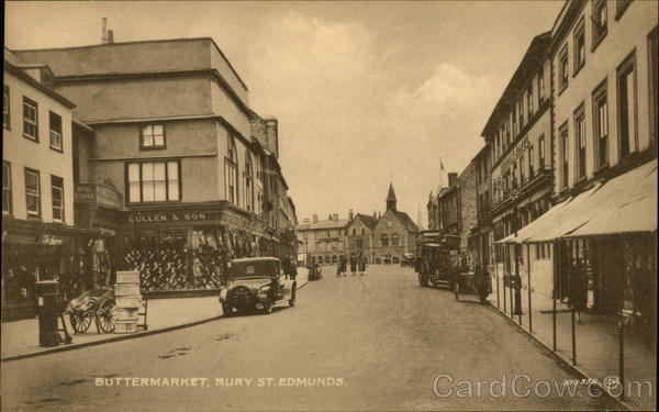 Street Scene, Buttermarket, Bury St. Edmunds United Kingdom