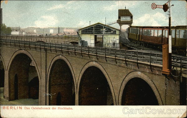 Das Geleisdreieck der Hochbahn Berlin Germany