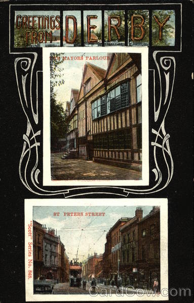Greetings from Derby / The Mayors Parlour / St Peters Street England
