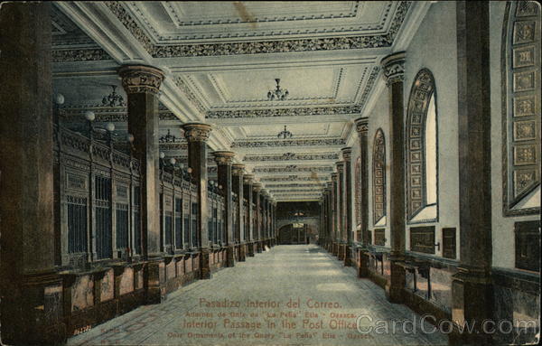 Interior Passage in the Post Office Oaxaca Mexico