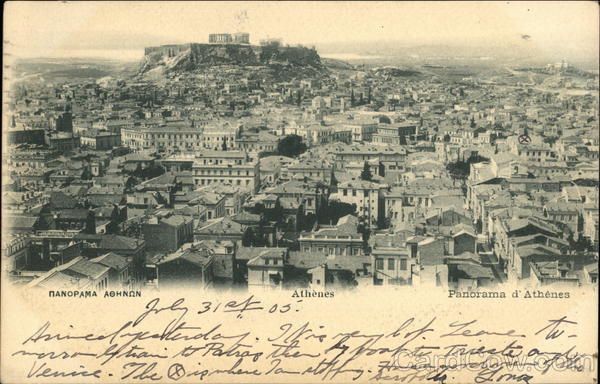 Panoramic View of City Athens Greece Greece, Turkey, Balkan States