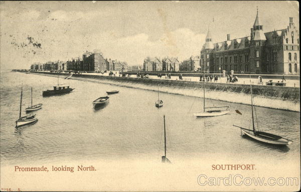 Promenade Looking North Southport England Lancashire