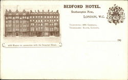 Bedford Hotel, Southampton Row London, England Postcard Postcard