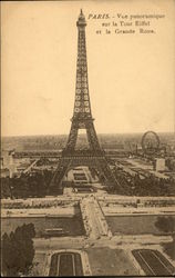 Tour Eiffel et la Grande Roue Postcard