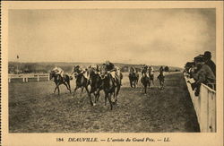 Grand Prix Horse Race Deauville, France Postcard Postcard