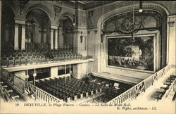 Casino - La Salle du Music Hall, La Plage Fleurie Deauville, France Postcard Postcard