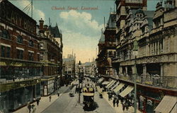 Church Street Liverpool, MERSEYSIDE England Postcard Postcard