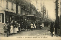 Paris Buses, Rue de Doullens Postcard