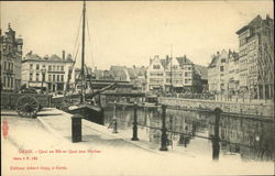 Gand: Quai Au Ble Et Quai Aux Herbes Postcard