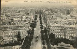 Avenue De Wagram, Vue Prise De L'Arc De Triomphe Postcard