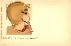 Portrait of Amenothep III Postcard