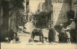 Le Maroc - Marrakech - Rue du Mellab Postcard