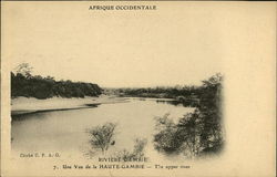 West Africa. The Gambia River The upper river Postcard