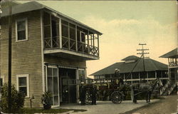 One Of The Fire Departments On The Isthmus Postcard