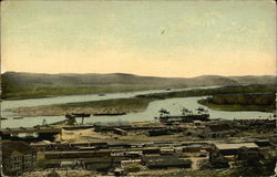 Panama Canal and Balboa Machine Shops Postcard
